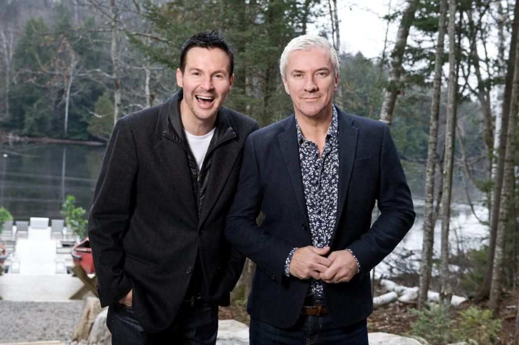 Left to right: Colin McAllister & Justin Ryan outside at their new rental property in Haliburton